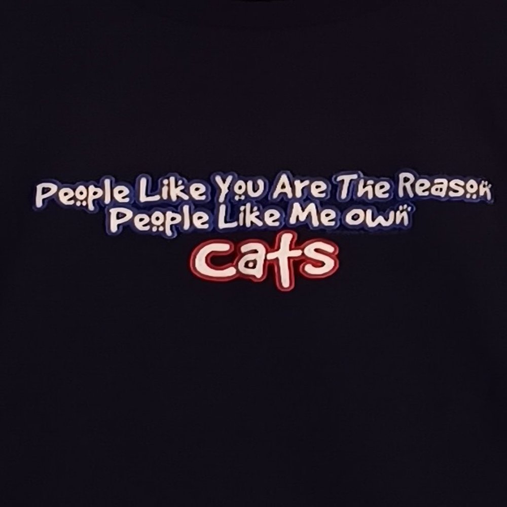 New Dark Navy-Blue Short Love Cat Short Sleeve T Shirt for love of pets 4 sizes